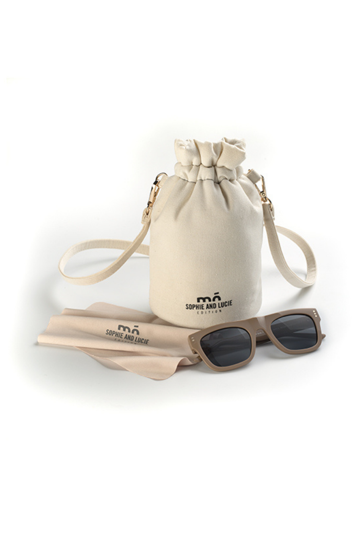 GAFAS BANUL BEIGE + BOLSA + COLGADOR