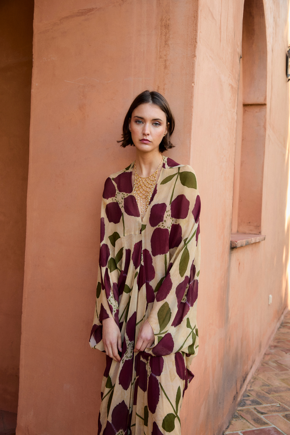 VERO LIRIO BURGUNDY DRESS