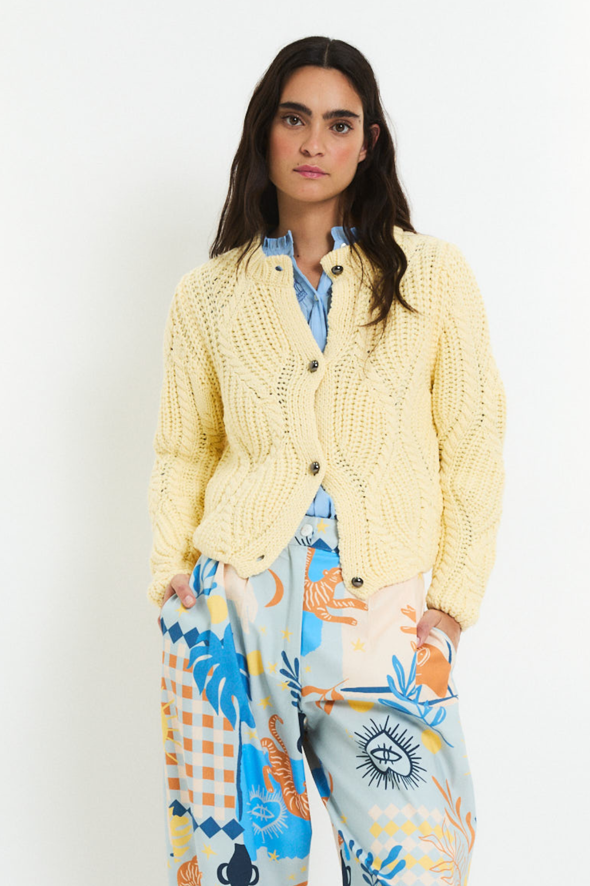 LOUISIANA YELLOW KNIT JACKET