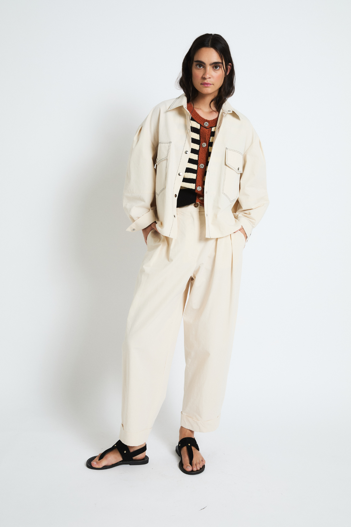 TOTAL LOOK PAULA ECRU SAFARI