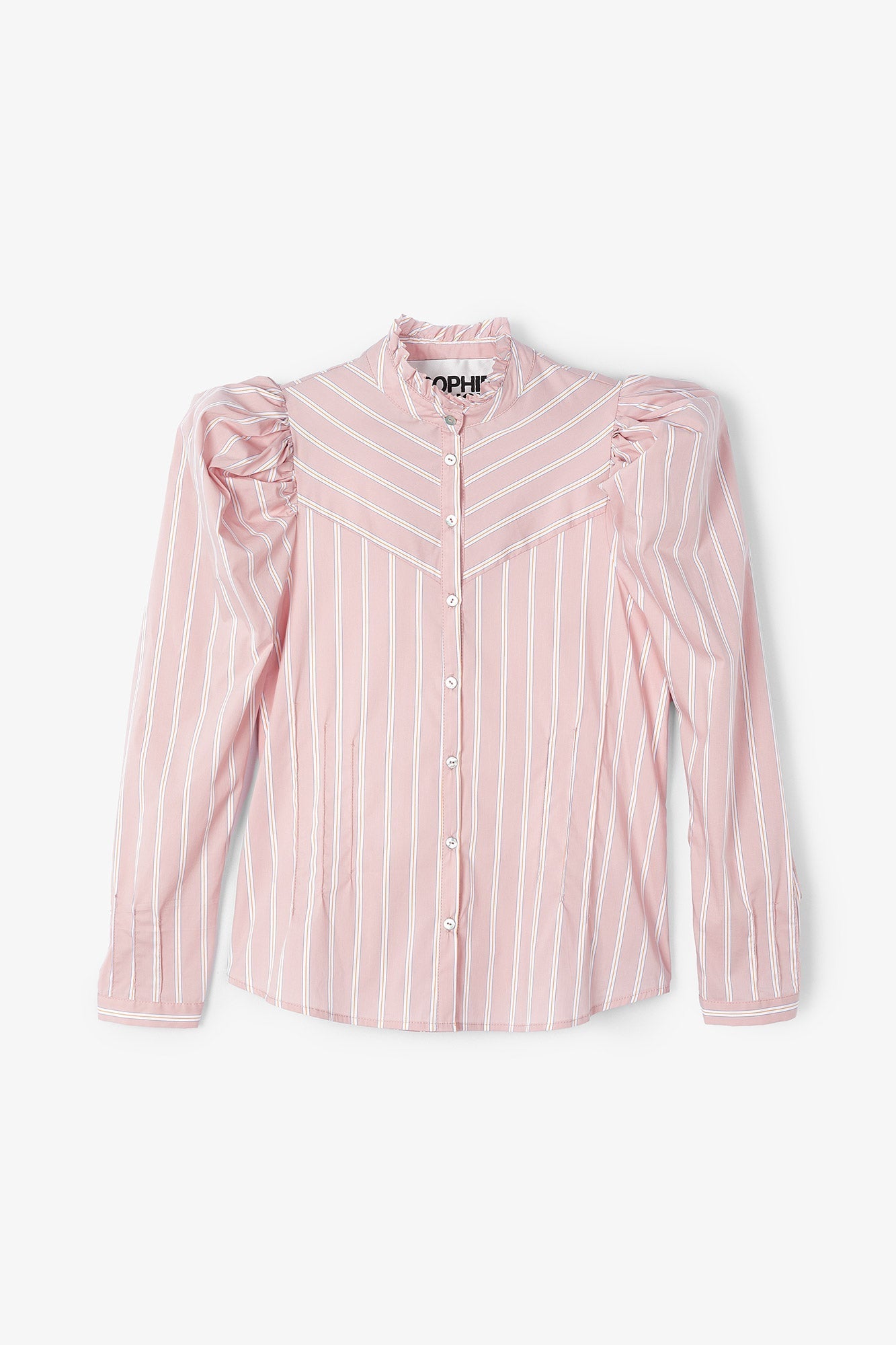 KATE PINK STRIPED BLOUSE