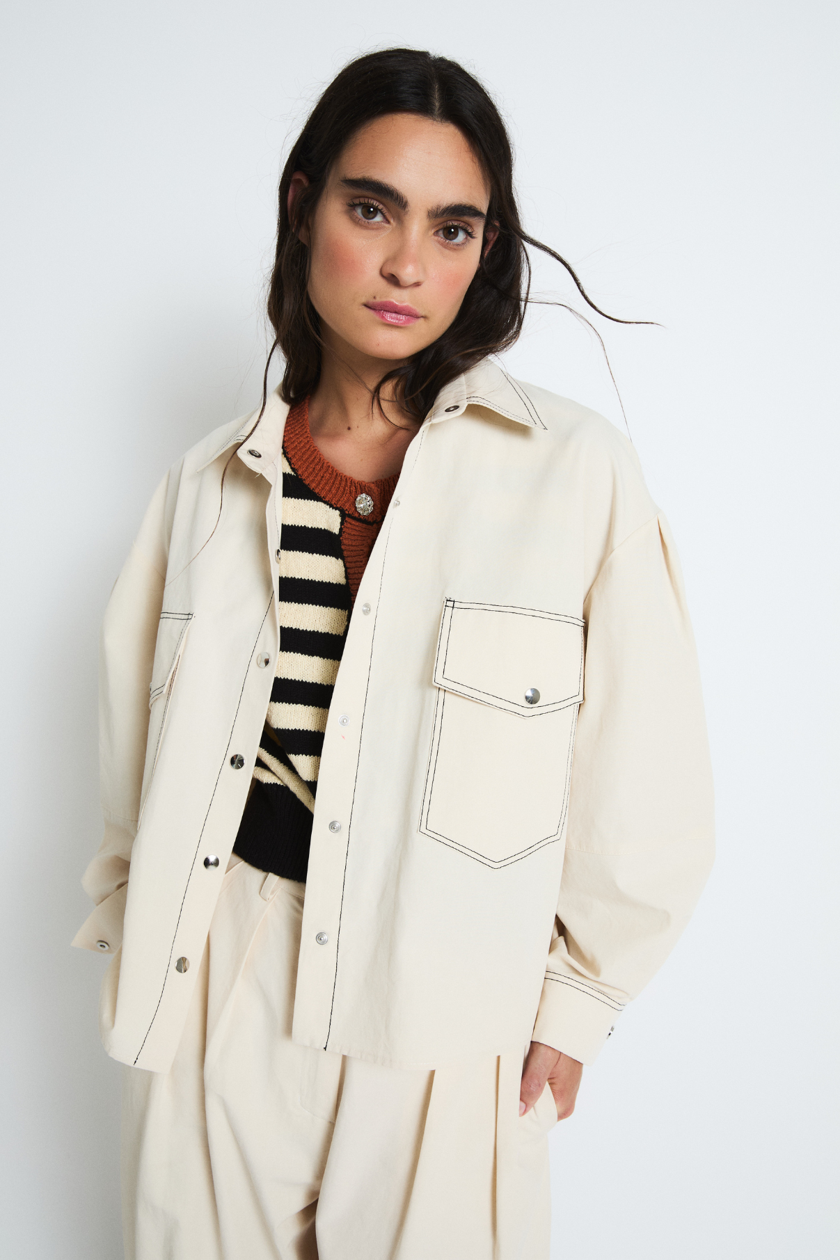 PAULA SAFARI ECRU JACKET