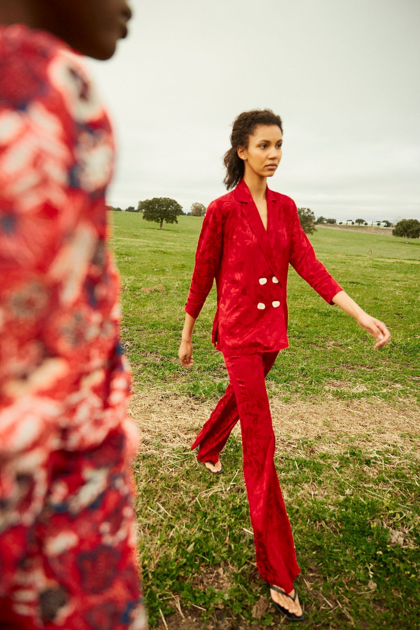 TOTAL LOOK JCQ PALM TREES BUTTONS