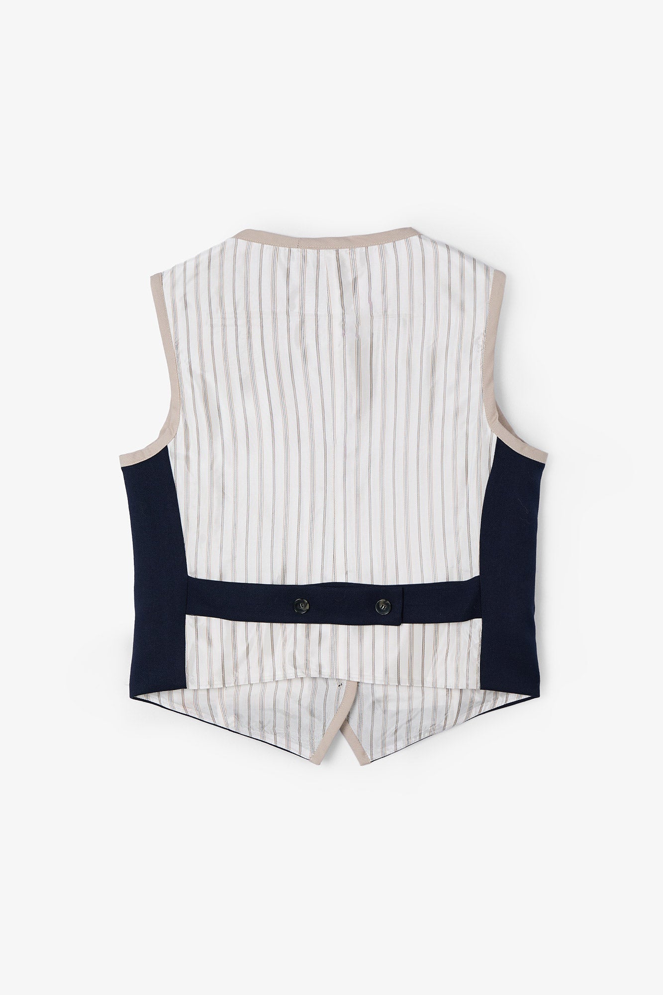 NAVY DIAGONAL RIVET VEST