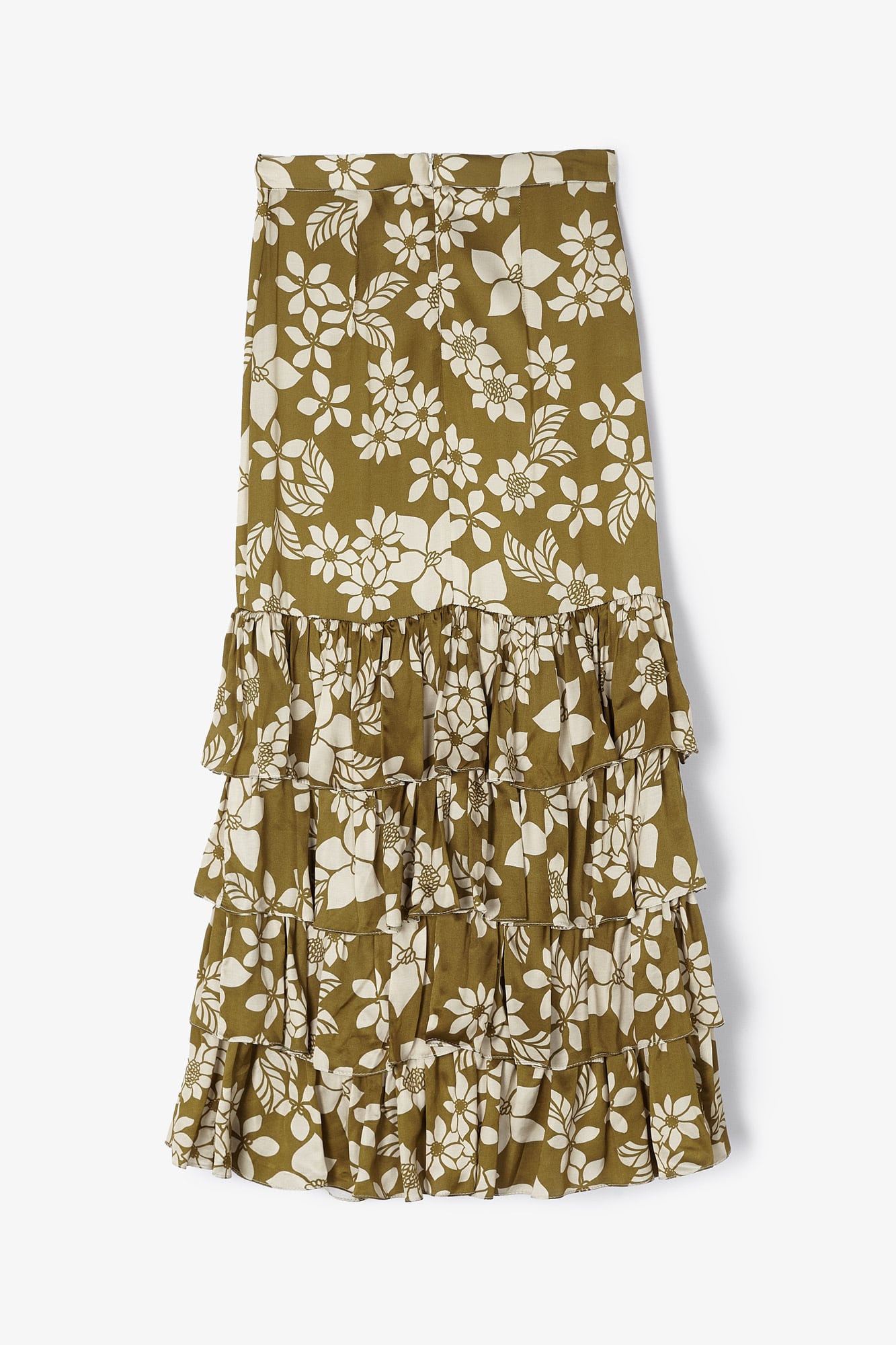 LOLA OLIVE FLOWER SKIRT
