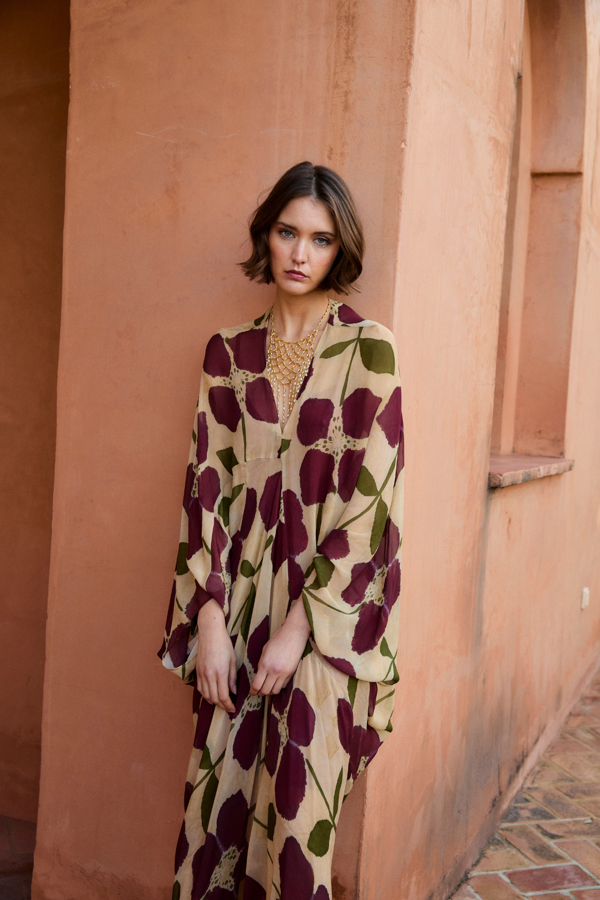 VERO LIRIO BURGUNDY DRESS