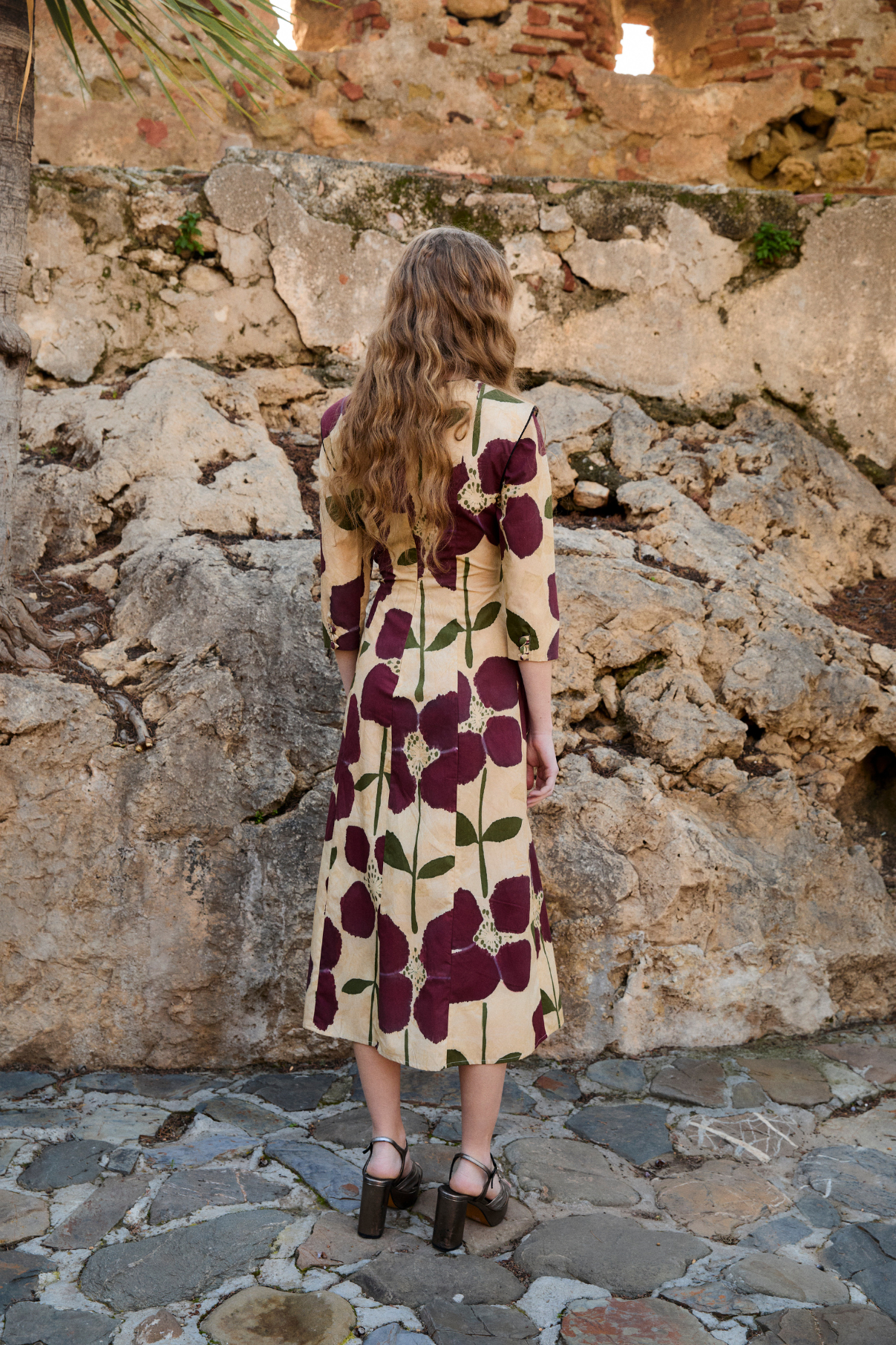 AMANDA LILY BURGUNDY DRESS