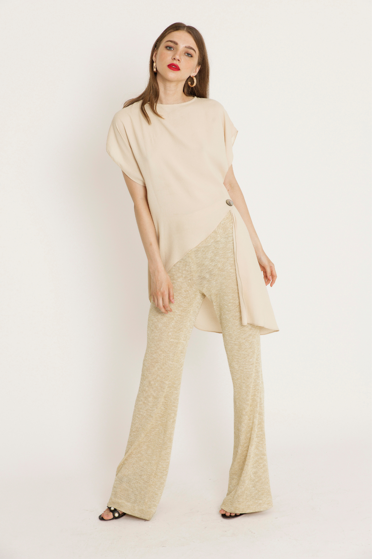 PANTALON SETENTA LUREX ORO