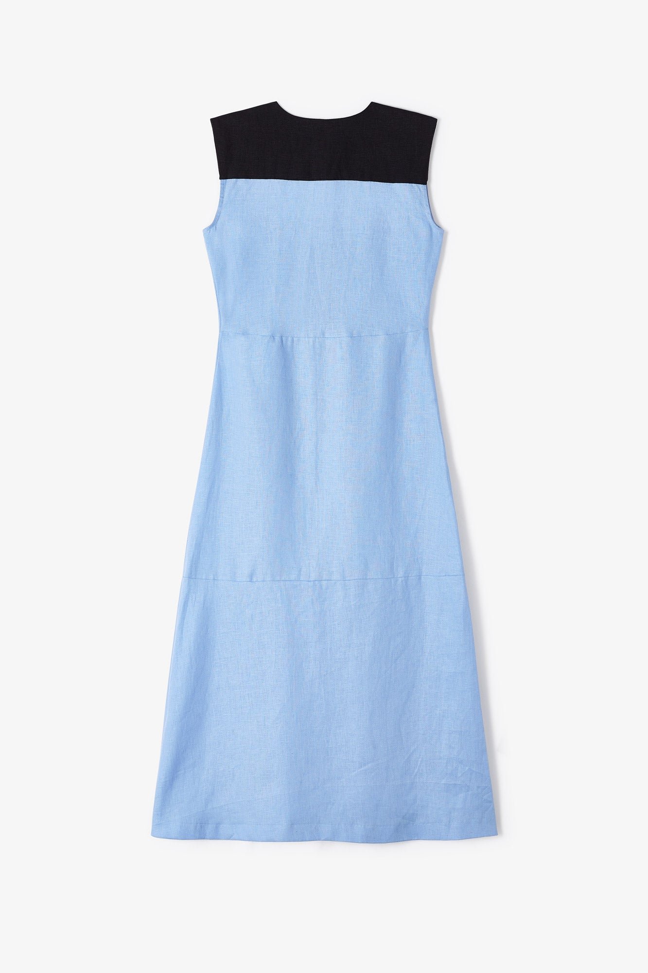APRIL BLUE LINEN DRESS
