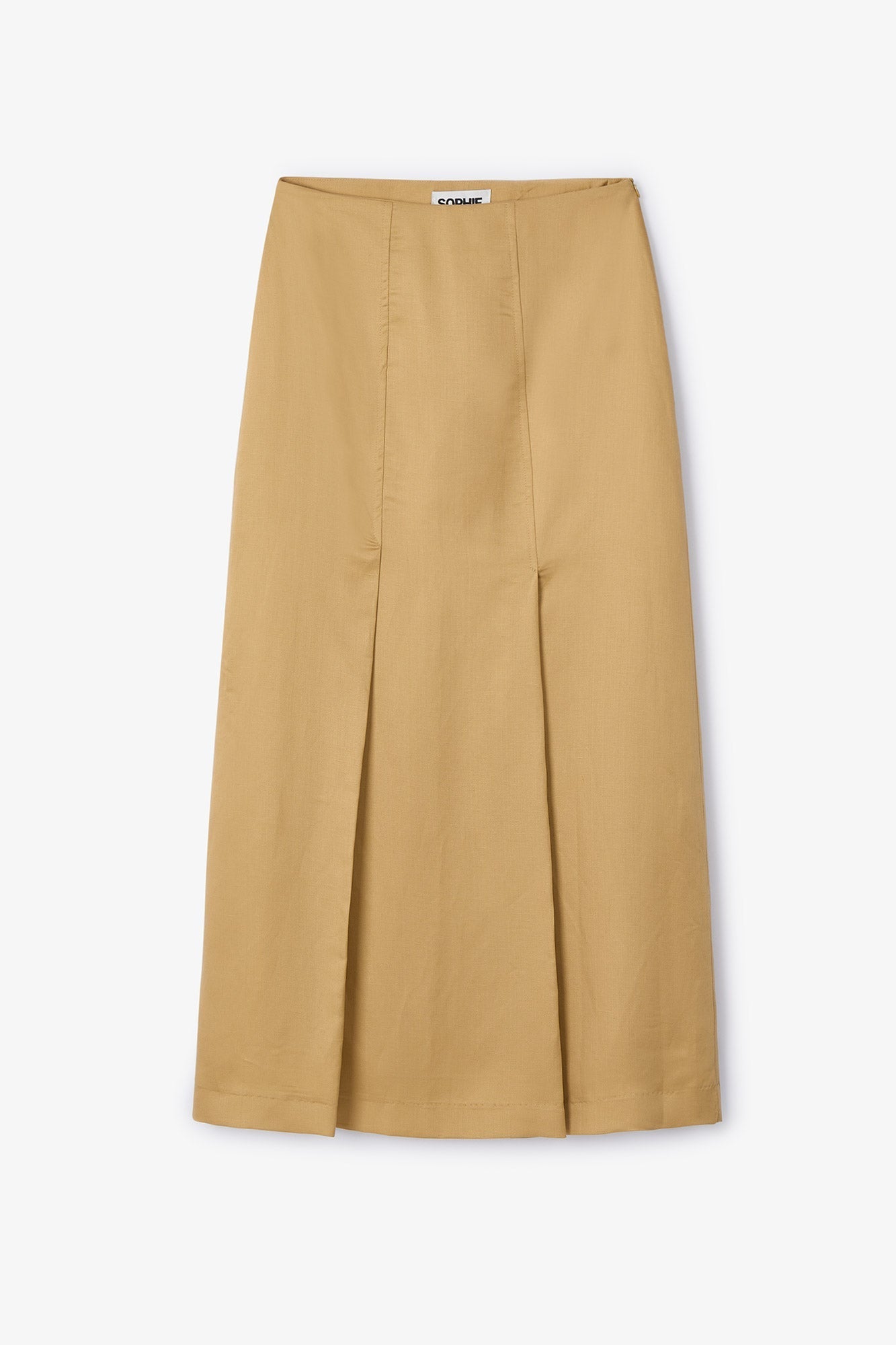 LEANDRA LINEN SKIRT OCHRE