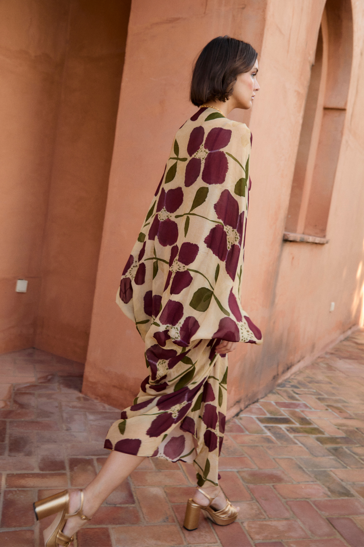 VERO LIRIO BURGUNDY DRESS