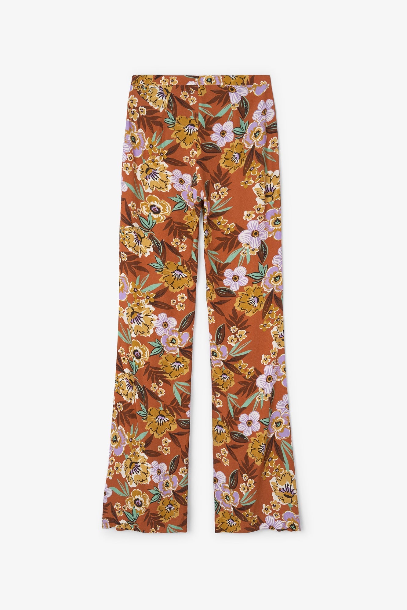 PANTALON PLIEGUE FLOR ACUARELA