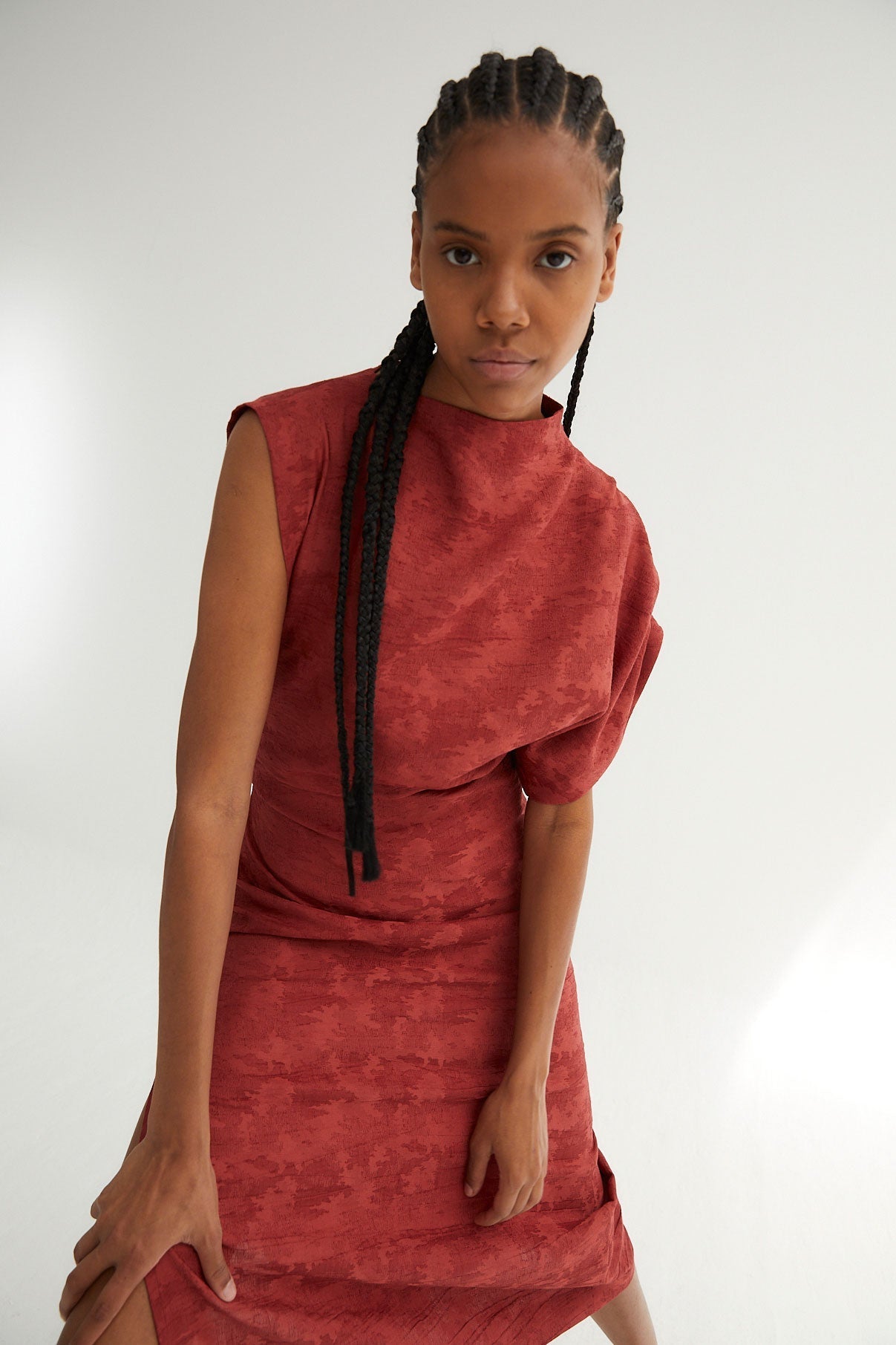 HARA JCQ RUSTIC TILE DRESS