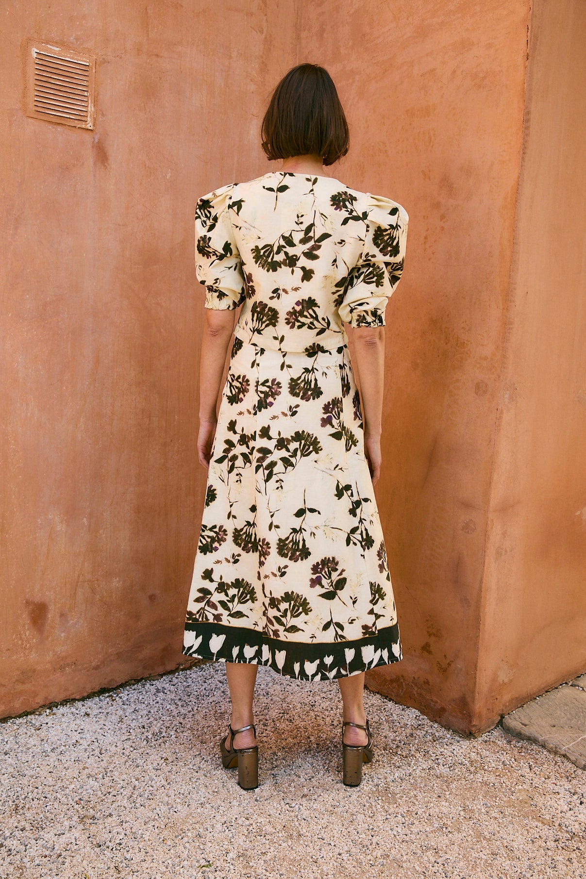 FALDA COLUMN LILAS CRUDO
