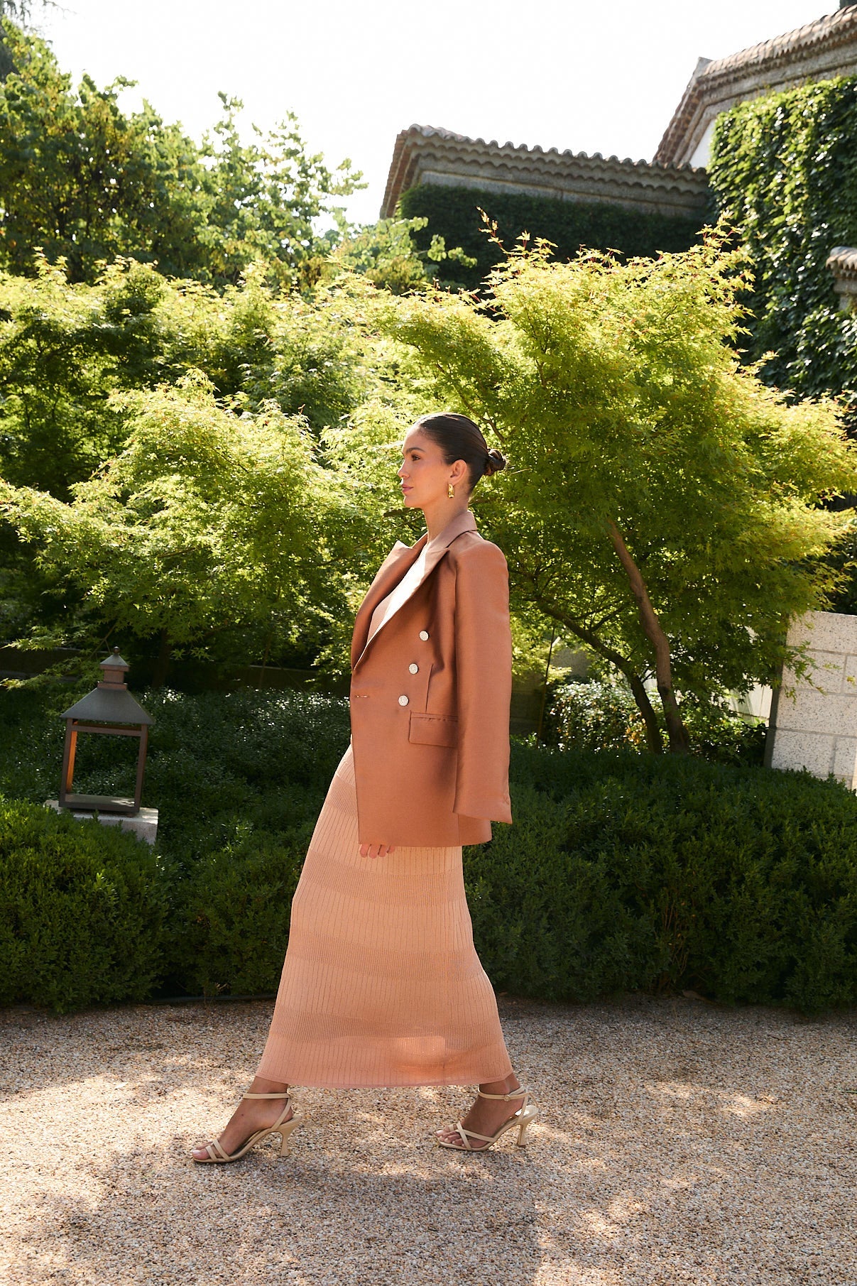COPPER KNIT LUREX SKIRT