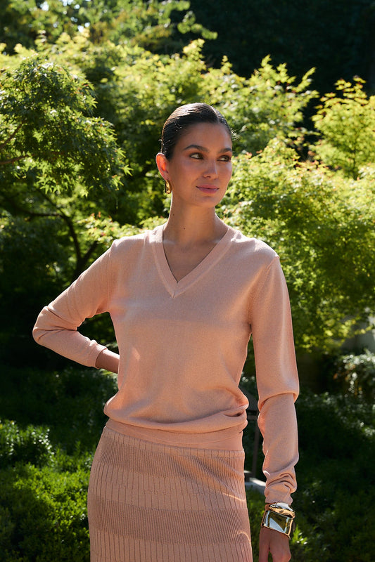 TOP LUREX PUNTO COBRE