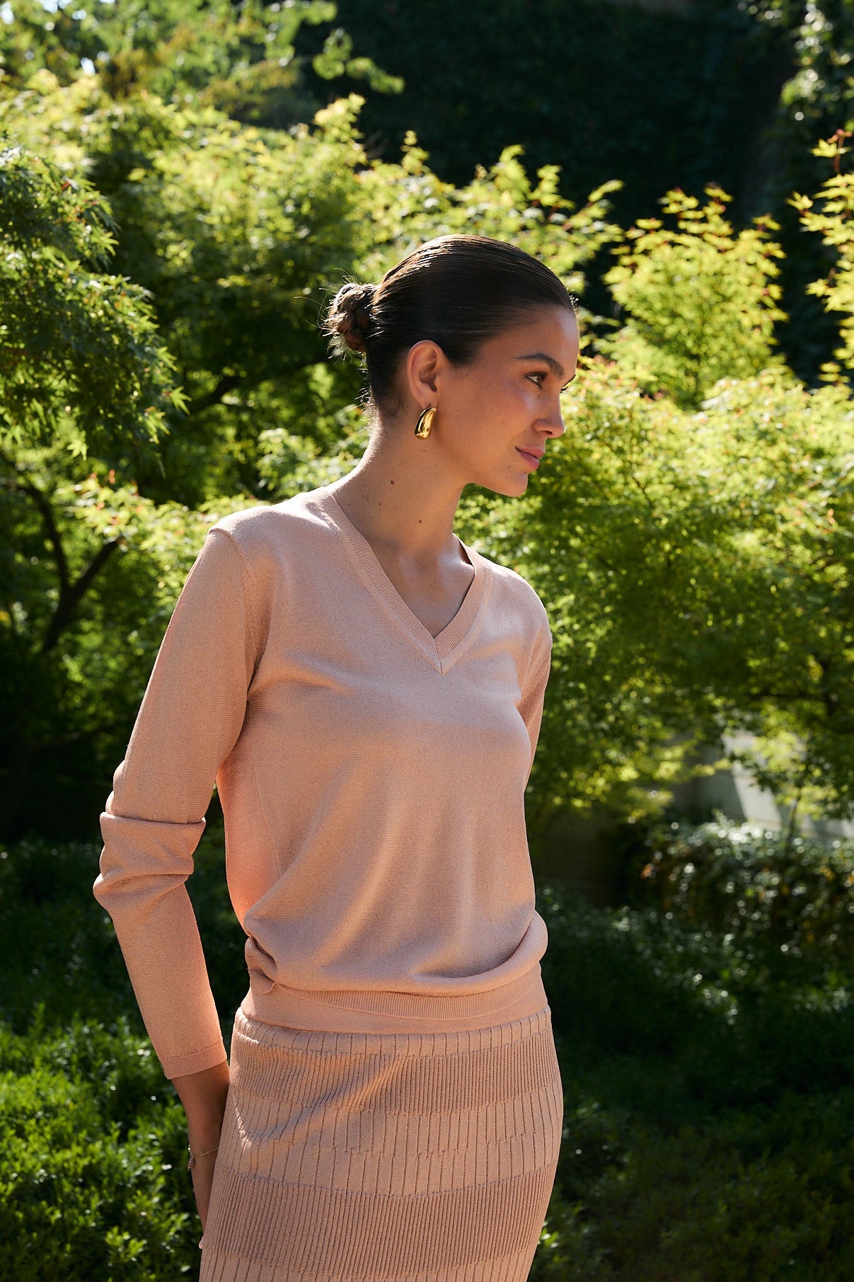 TOP LUREX COPPER KNIT