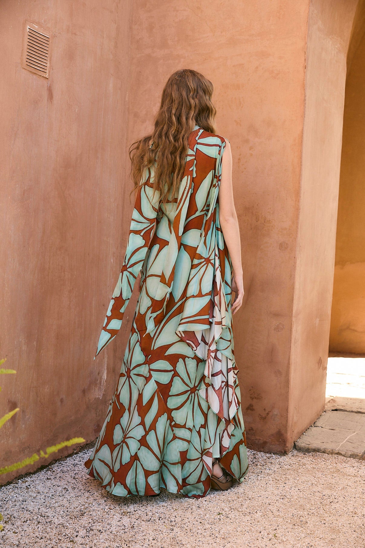 FIJI TURQUOISE ASYMMETRIC DRESS