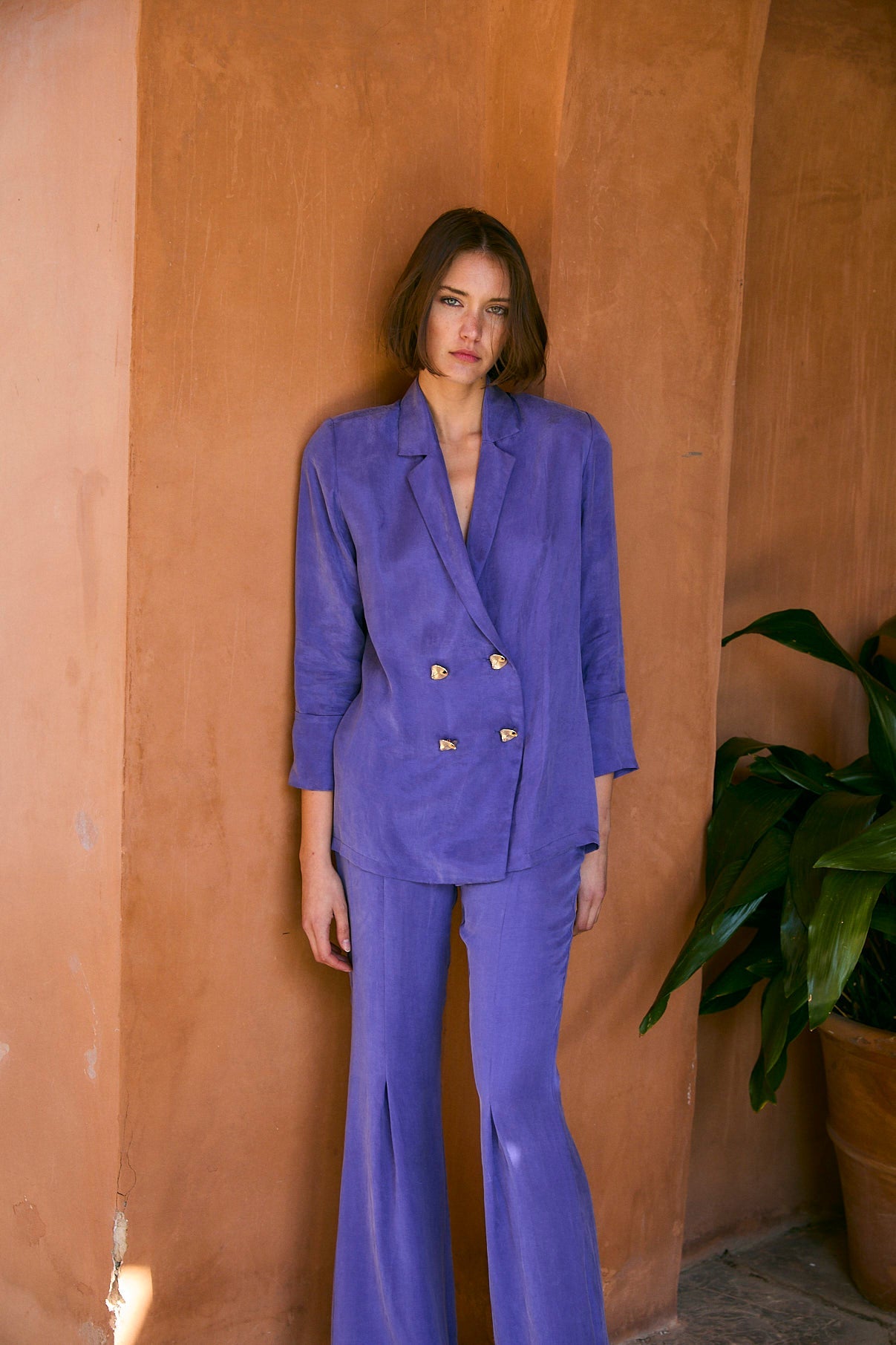 TOTAL LOOK ICON CUPRO MORADO