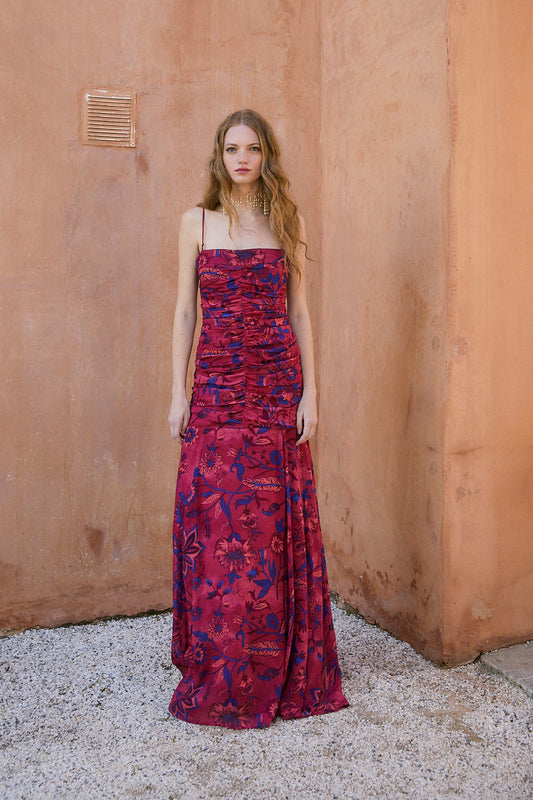 VESTIDO JANE INDIANA MAGENTA
