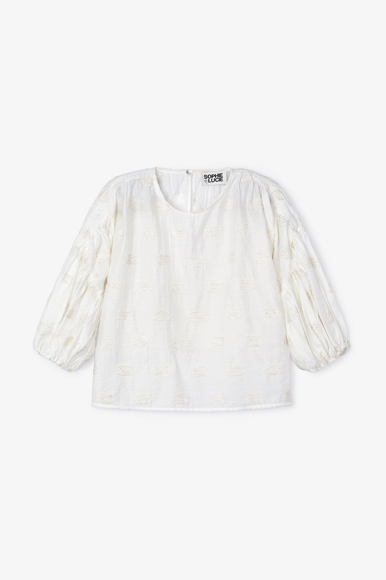 PATI BLOUSE WITH ECRU PATCHES