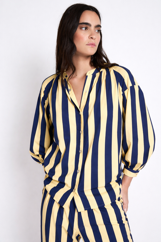 BLUSA VENICE BARRAS AZUL