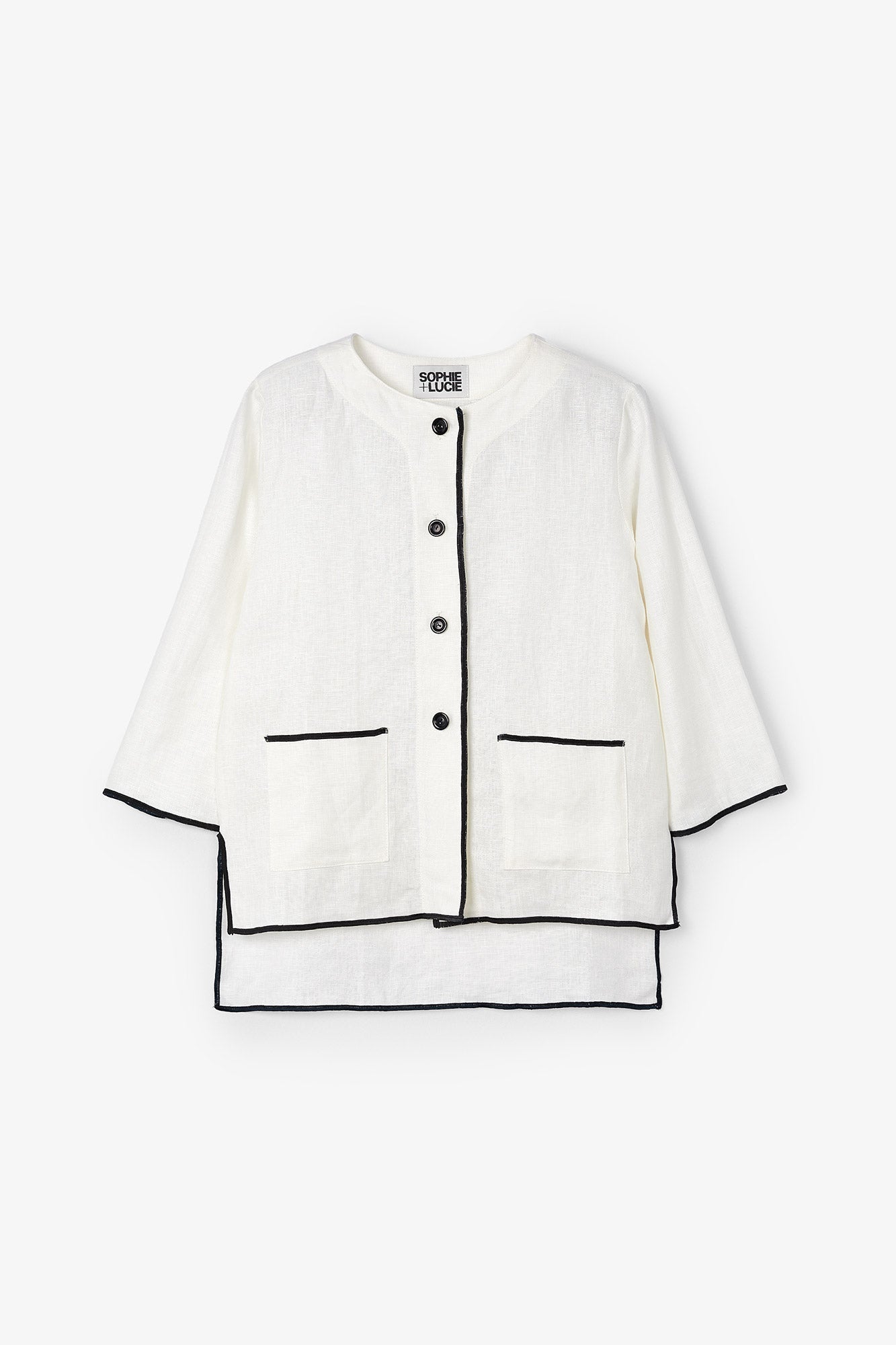 TOTAL LOOK SCALLOPED WHITE THREAD