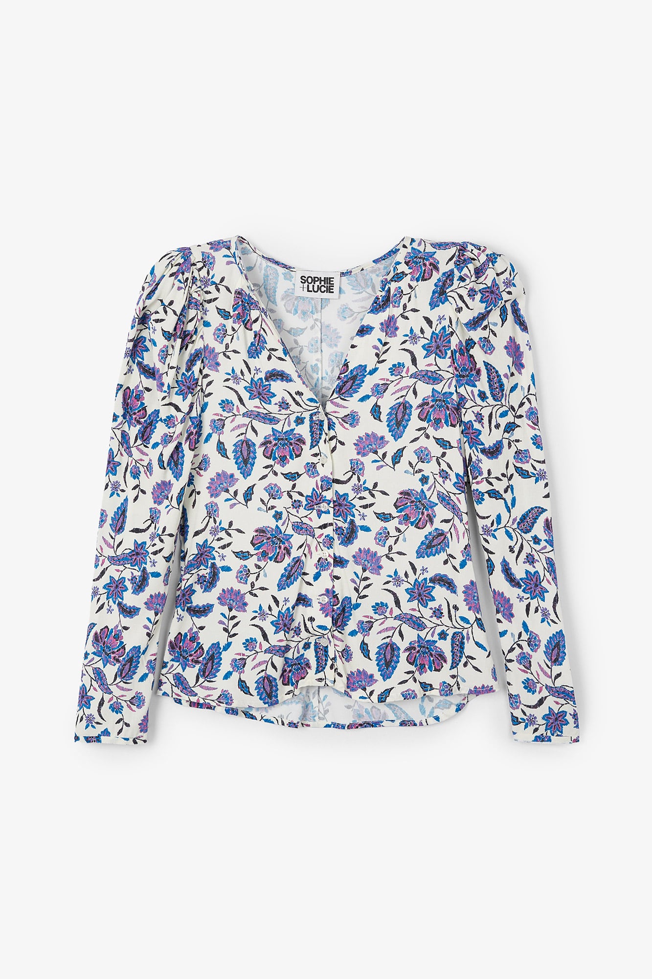 BLUSA VALS FLORAL AZUL