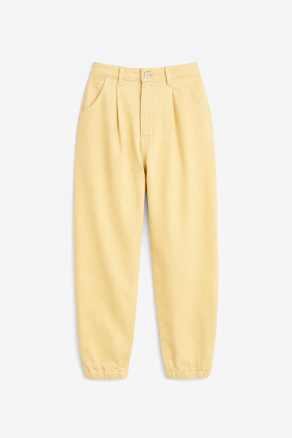 YELLOW BOYFRIEND TWILL JEANS