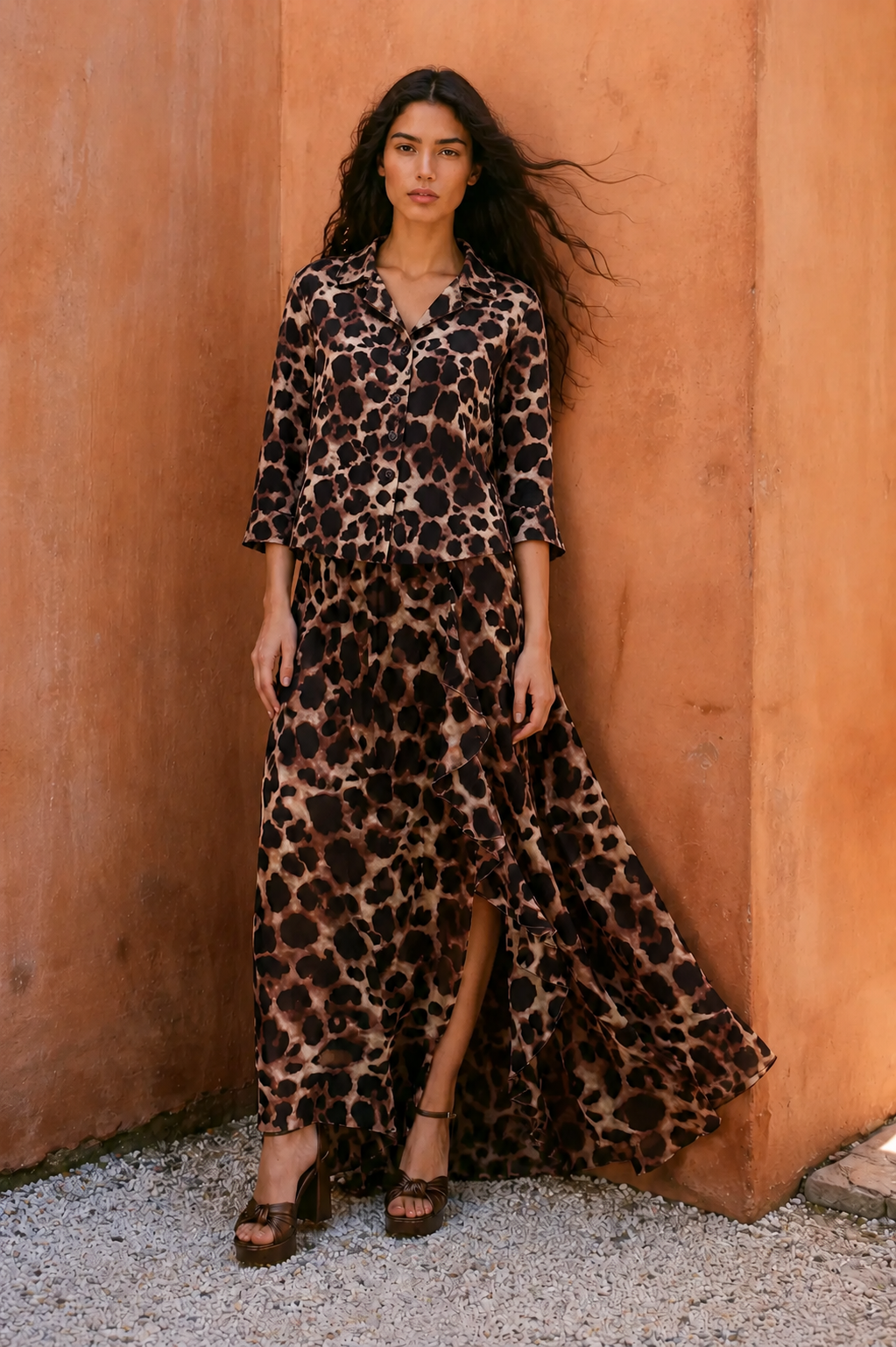 Conjunto animal print (falda)