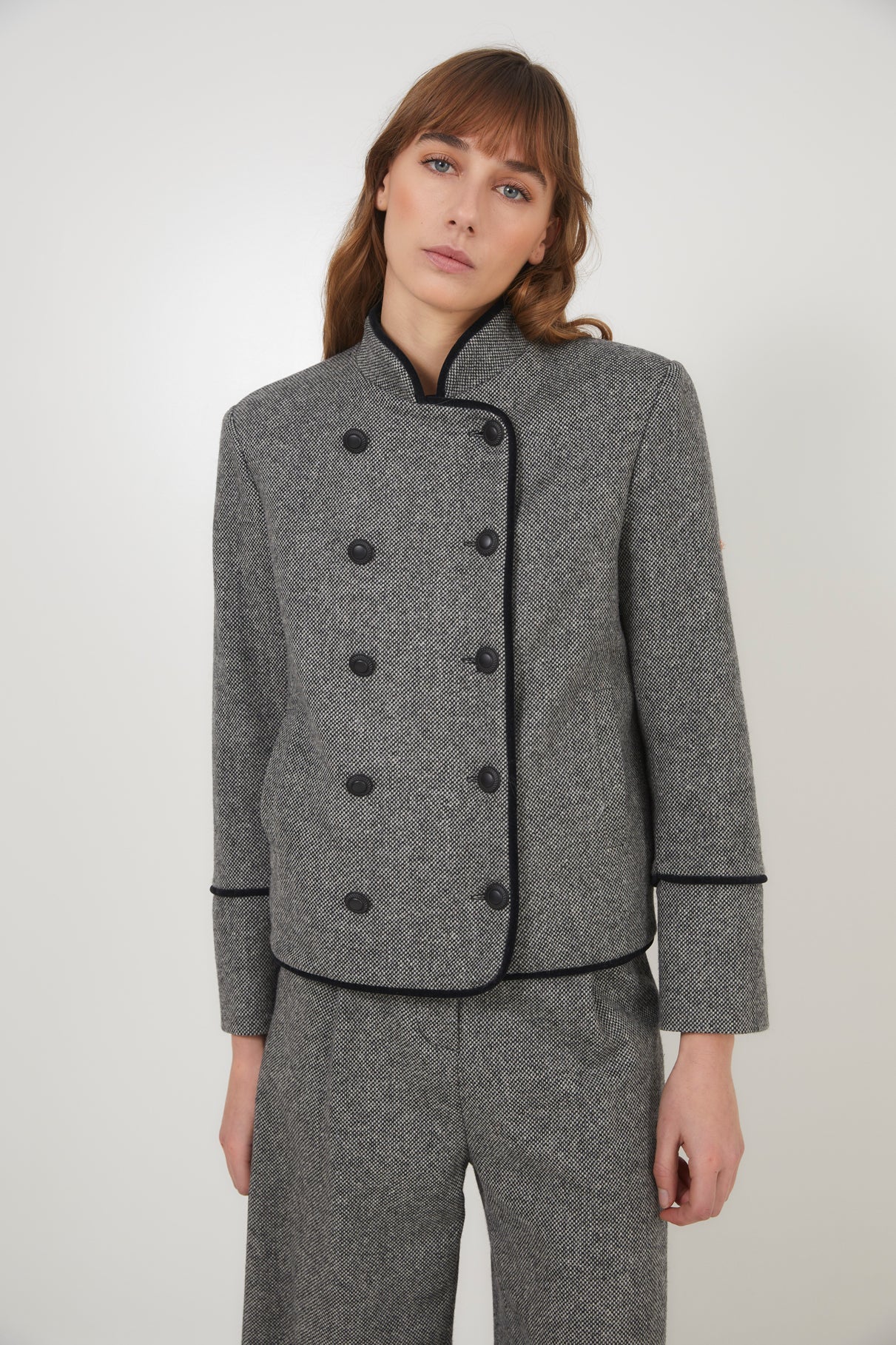 VIENA CHEVIOT GREY JACKET