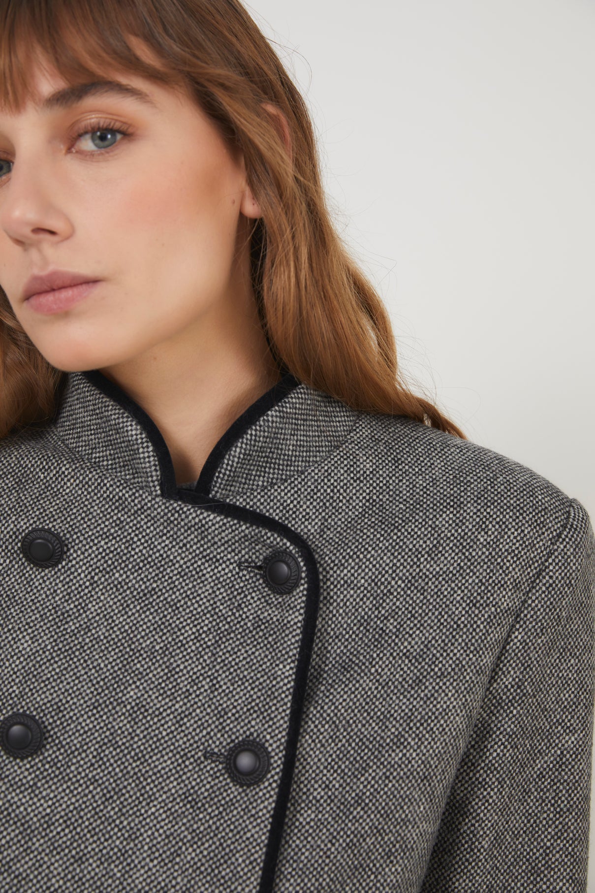 VIENA CHEVIOT GREY JACKET