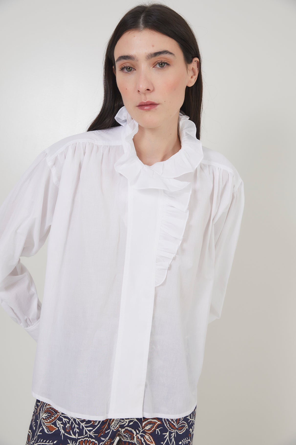 BLUSA MARIBEL VOILE BLANCO