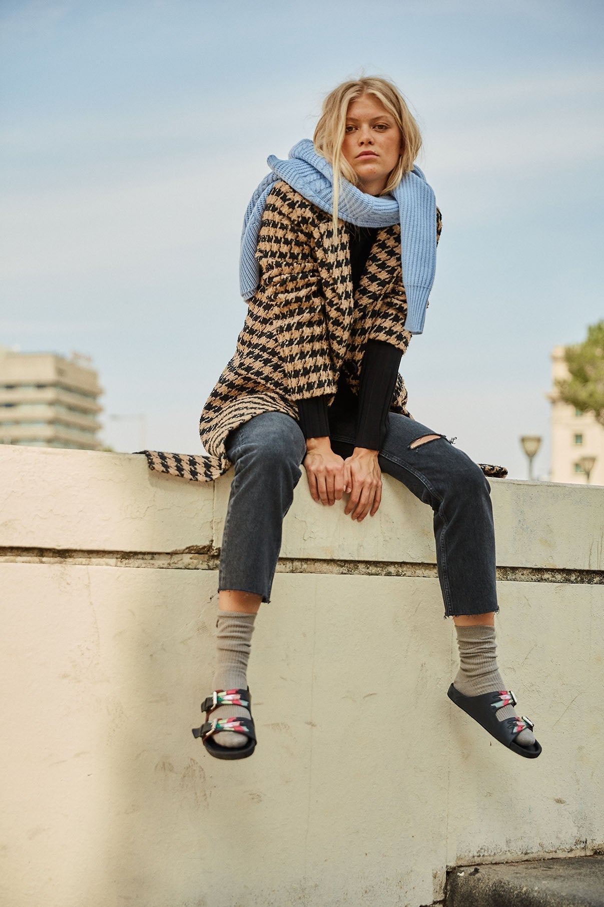 HOUNDSTOOTH COAT