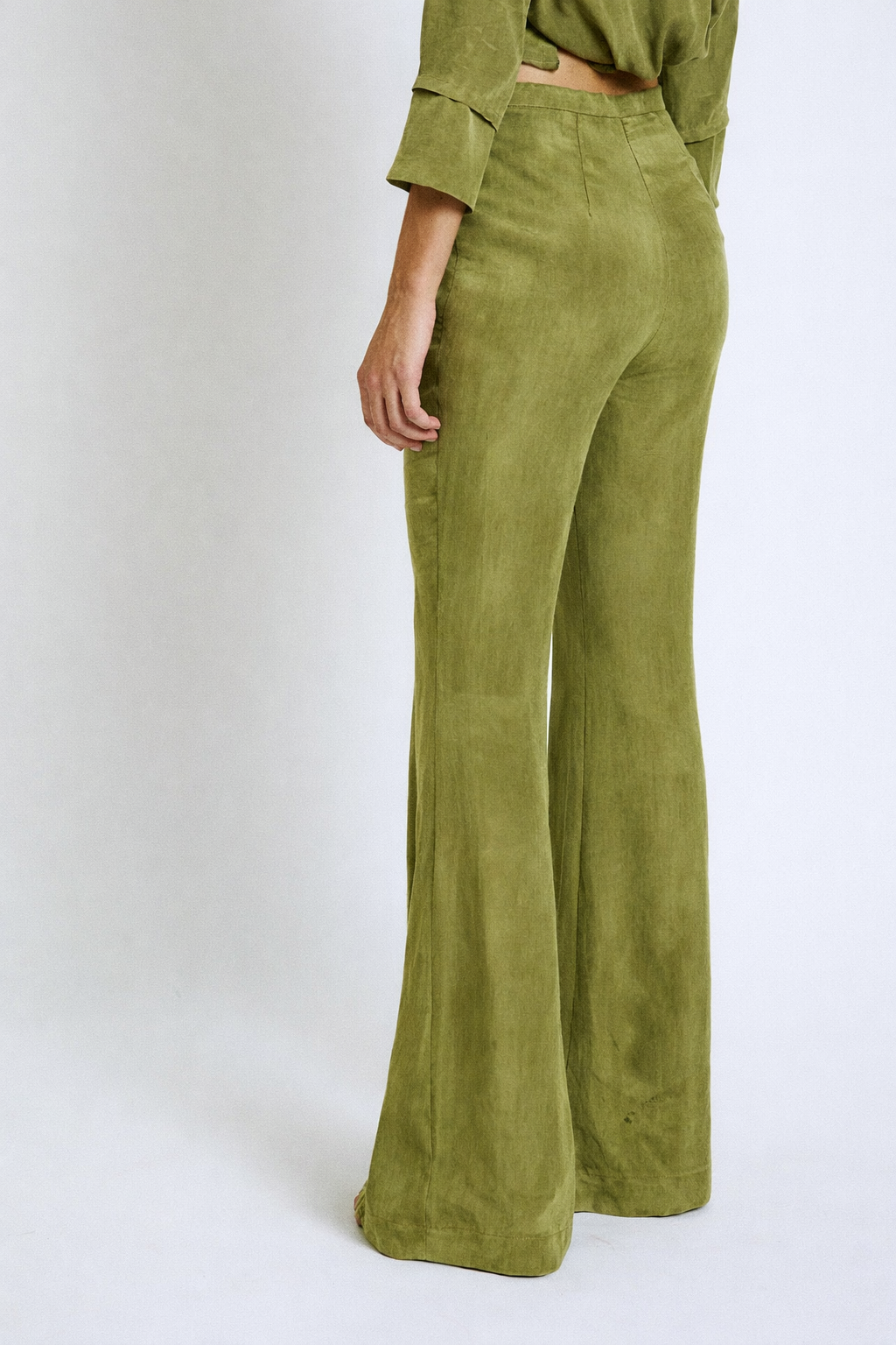 ICON CUPRO OLIVE TROUSERS