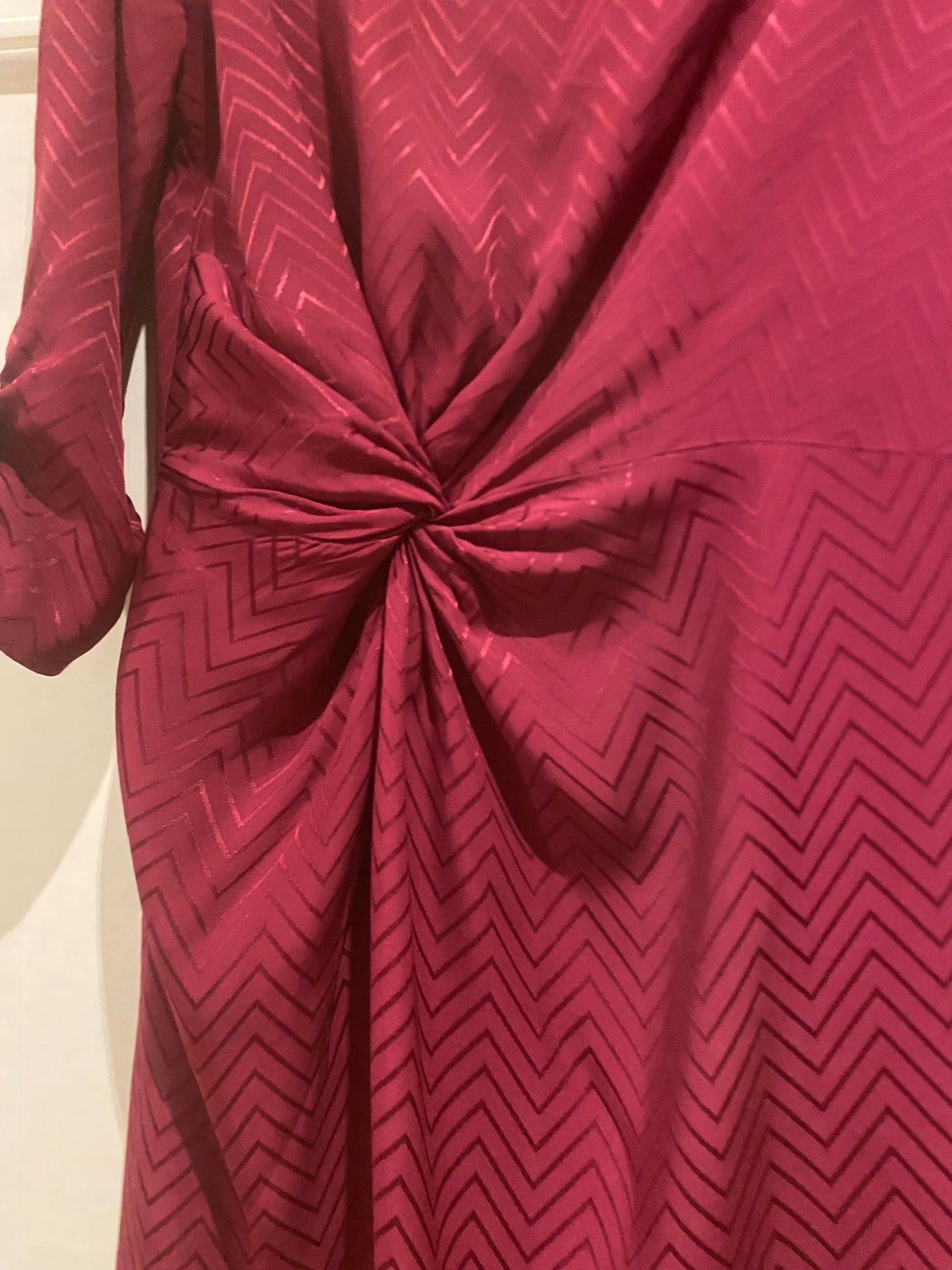 Vestido rojo frambuesa