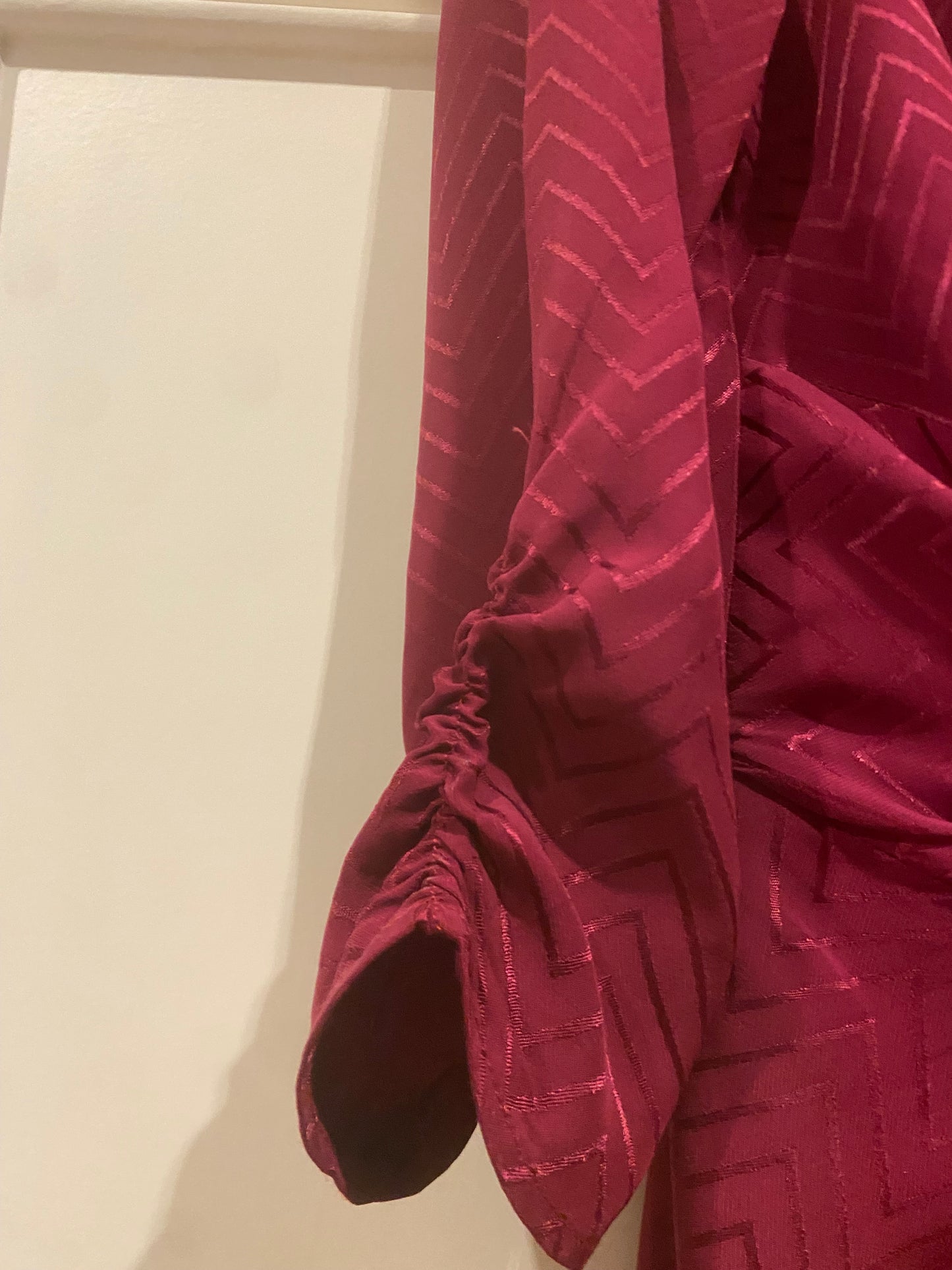 Vestido rojo frambuesa