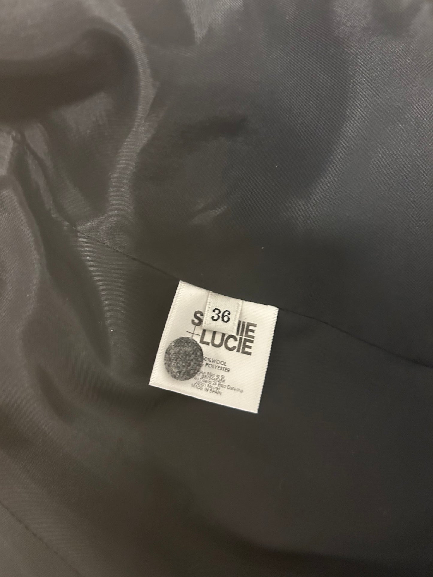 Blazer Ana raya gris