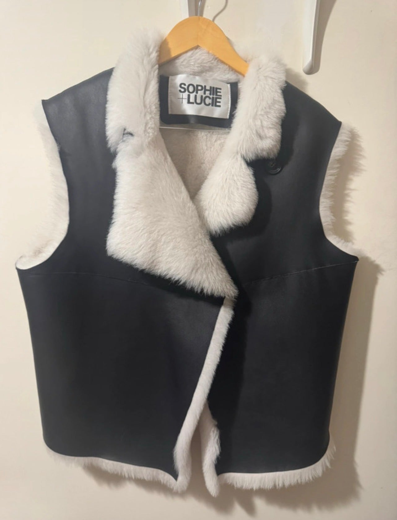 Chaleco Woody piel negro