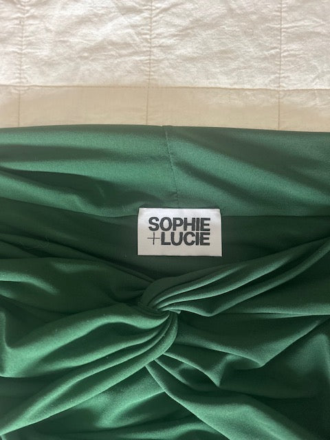 Green Knot Knit Dress