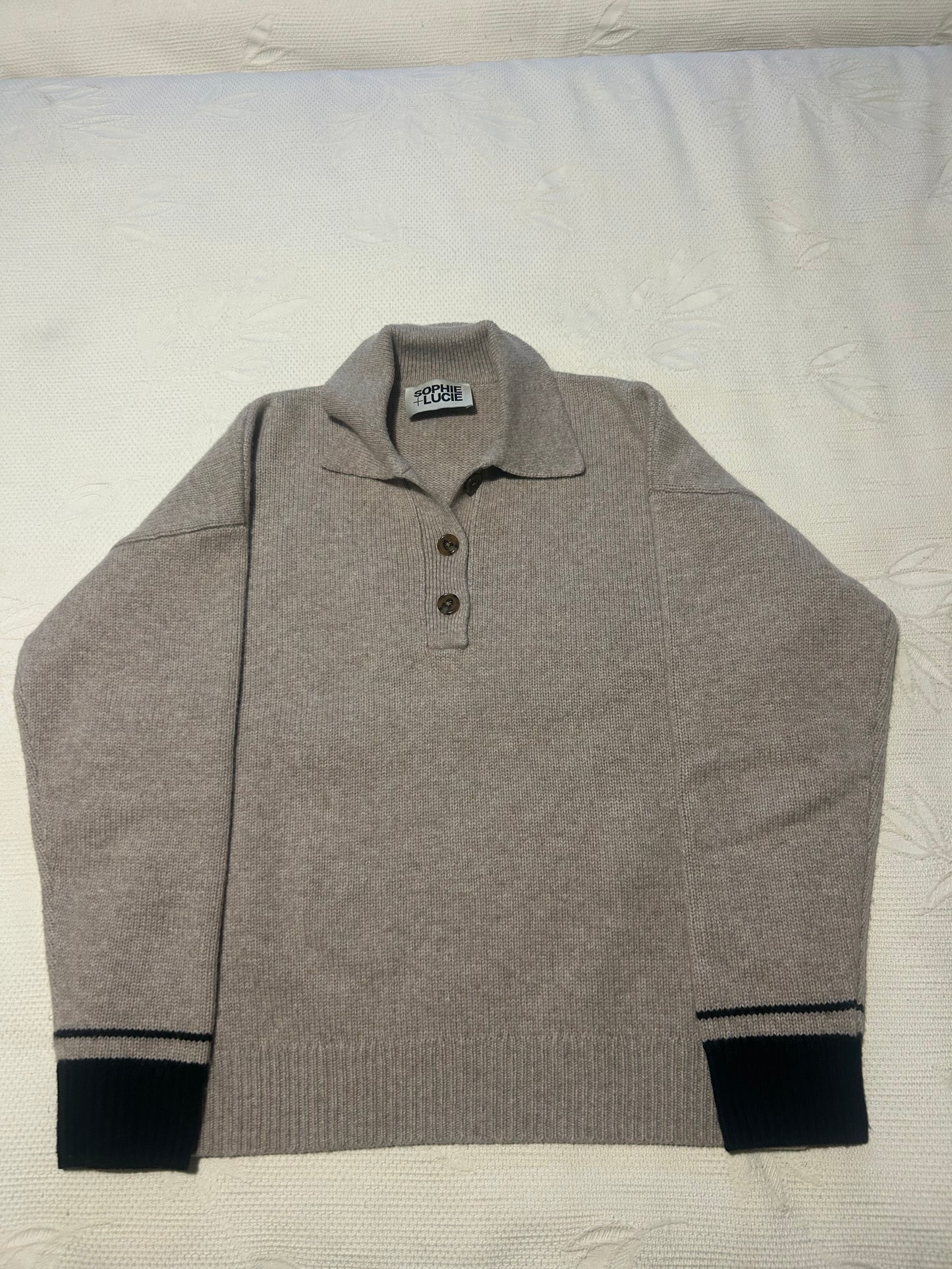 JERSEY POLERO PUNTO BEIGE