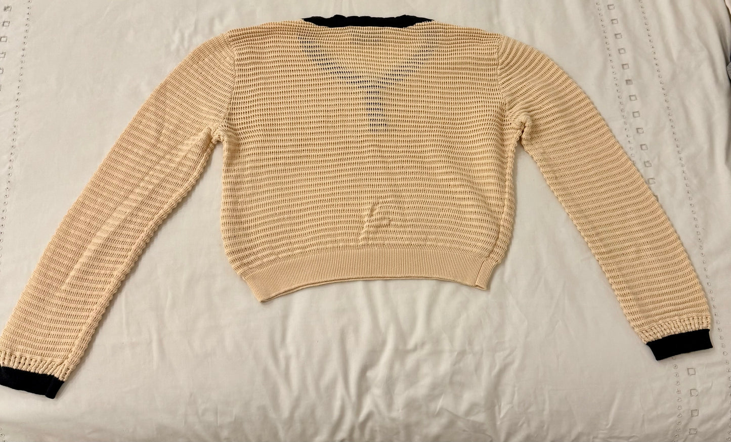 JERSEY CALADOS PUNTO ECRU