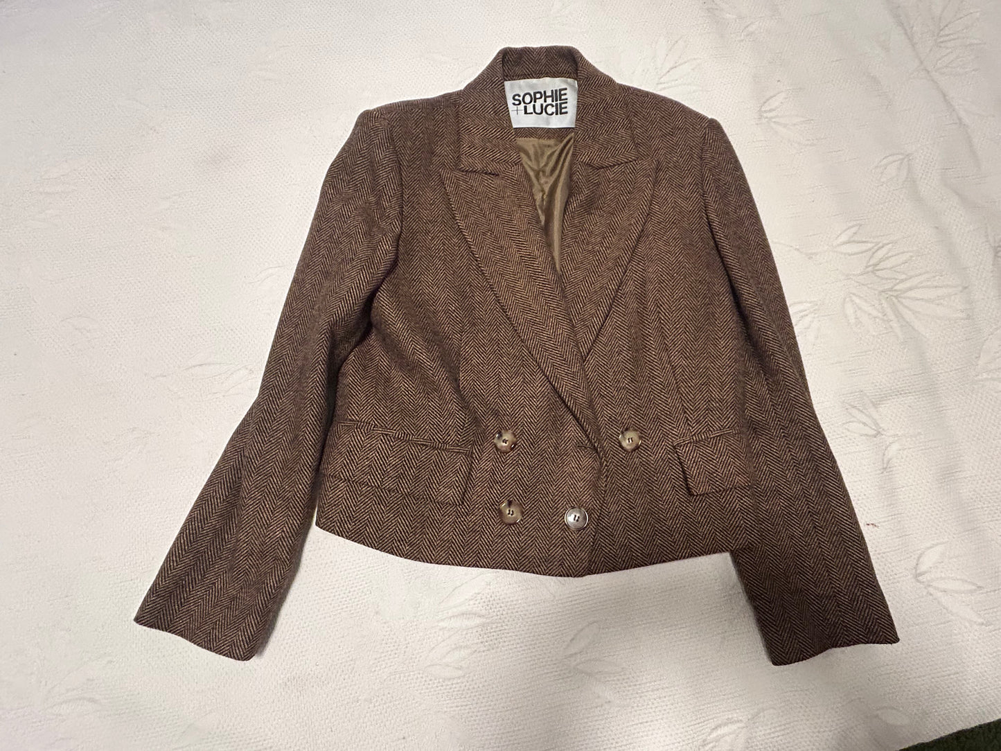 BLAZER SPENCER ESPIGA CAMEL