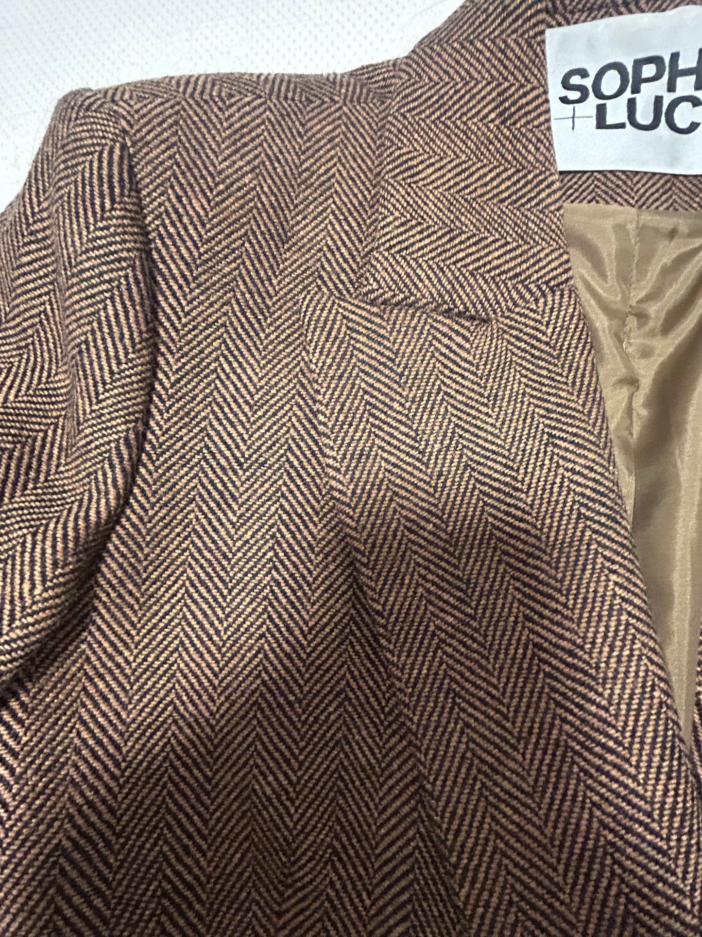 BLAZER SPENCER ESPIGA CAMEL