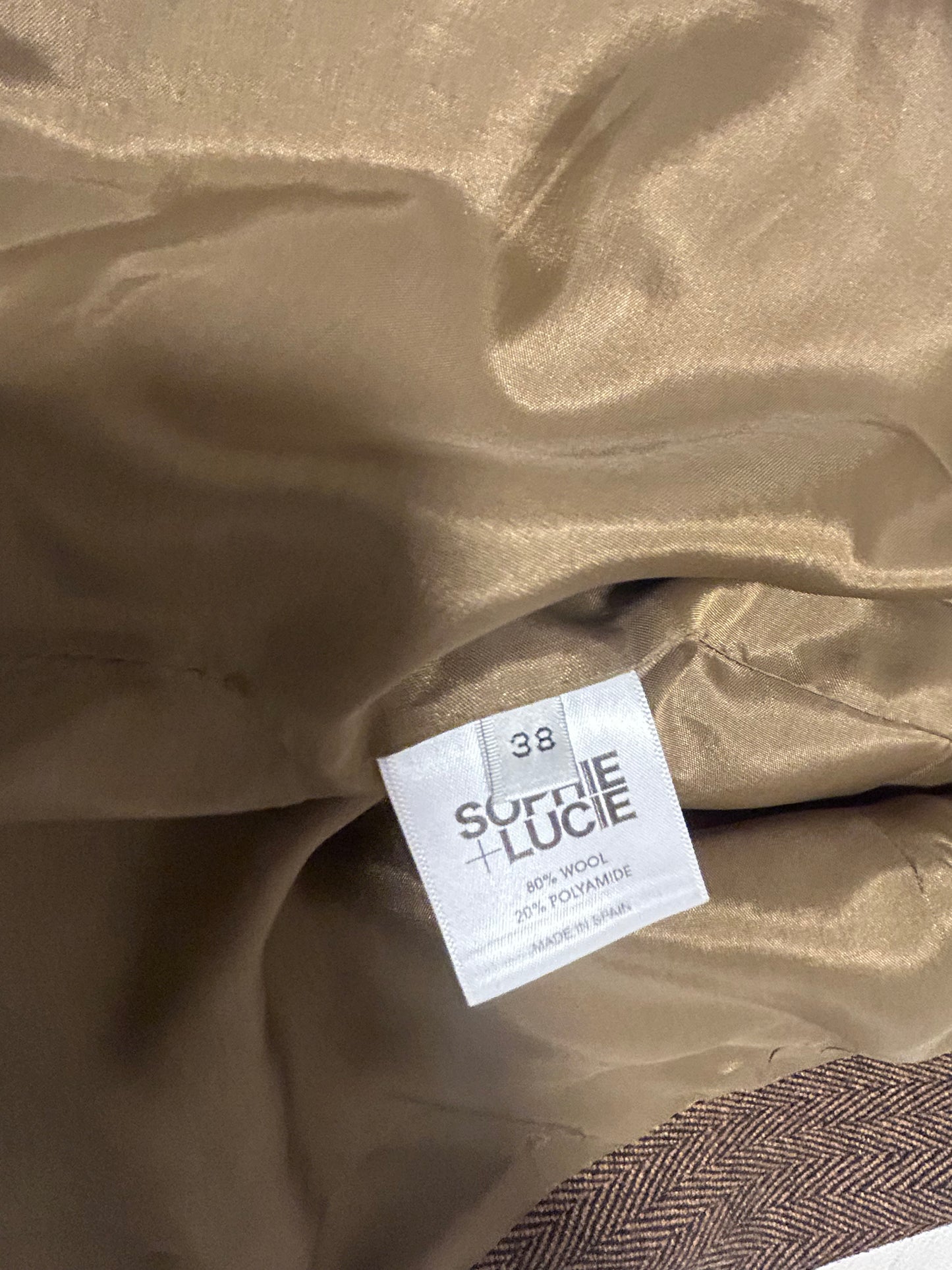 BLAZER SPENCER ESPIGA CAMEL