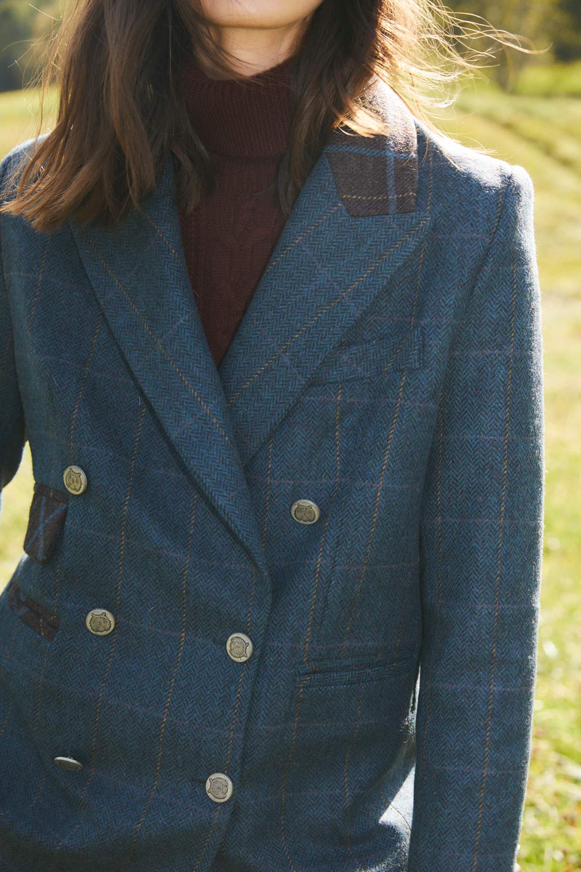 BLAZER TIROL CUADRO AZUL