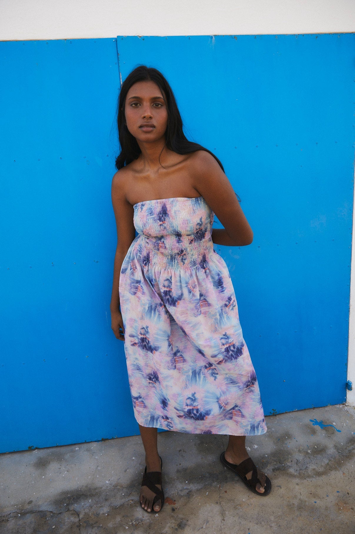 VESTIDO GOMITAS NUBES AZUL