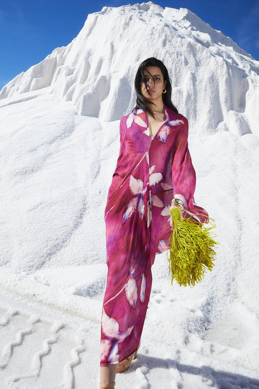 VERO DRESS CHIFFON FLOWER