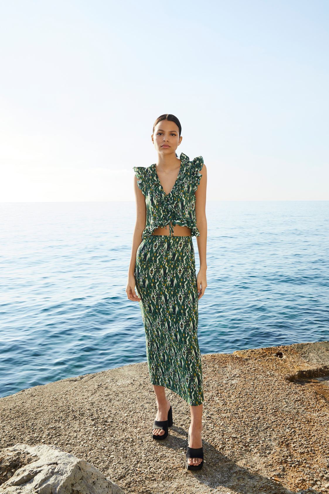 TOTAL LOOK CAROL IKAT VERDE