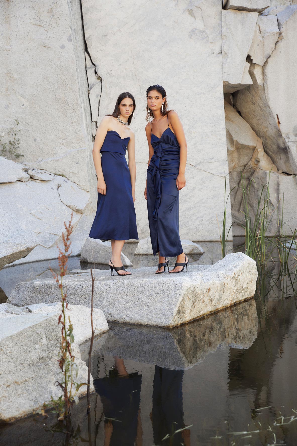 CAROLINA SATIN EVENING DRESS